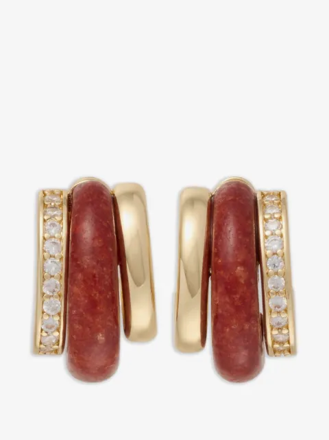 Roxanne Assoulin The Stone Huggie earrings