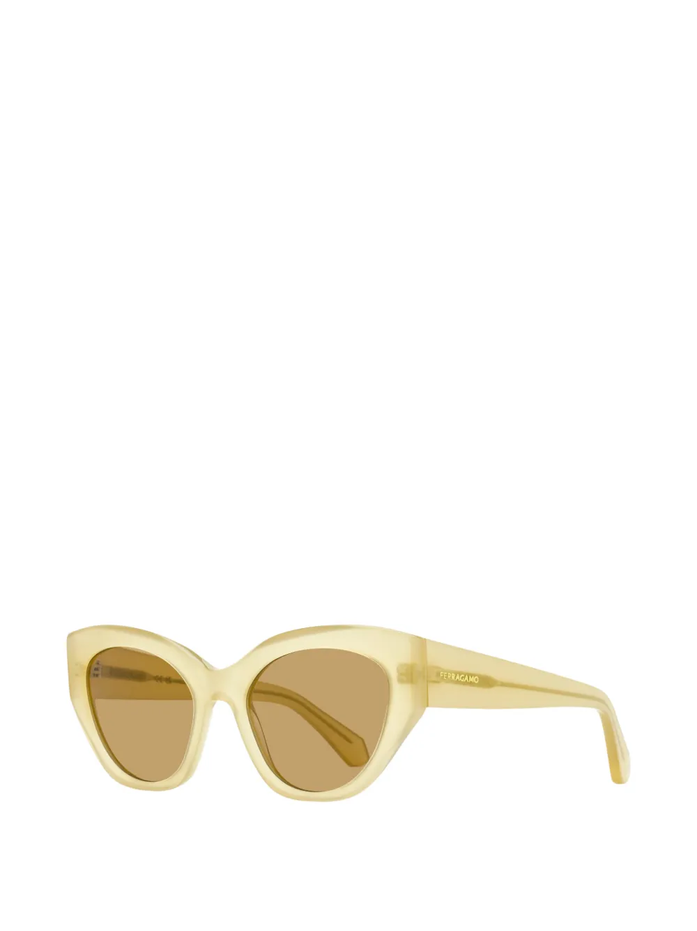  Ferragamo Eyewear Cat-eye Sunglasses - Yellow 