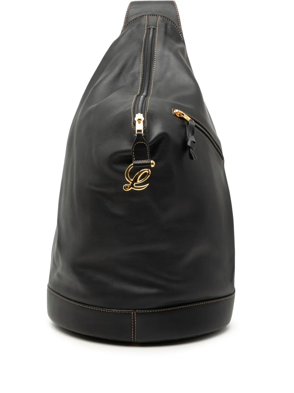 Loewe Pre-Owned 2000-2025 Leather Anton Sling Bag crossbody bag - Nero