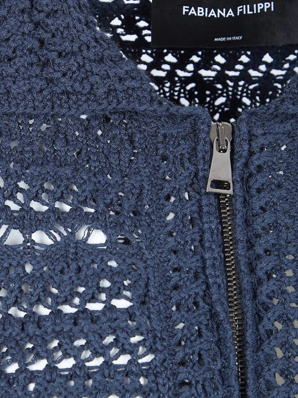 Fabiana Filippi Vest met rits Blauw