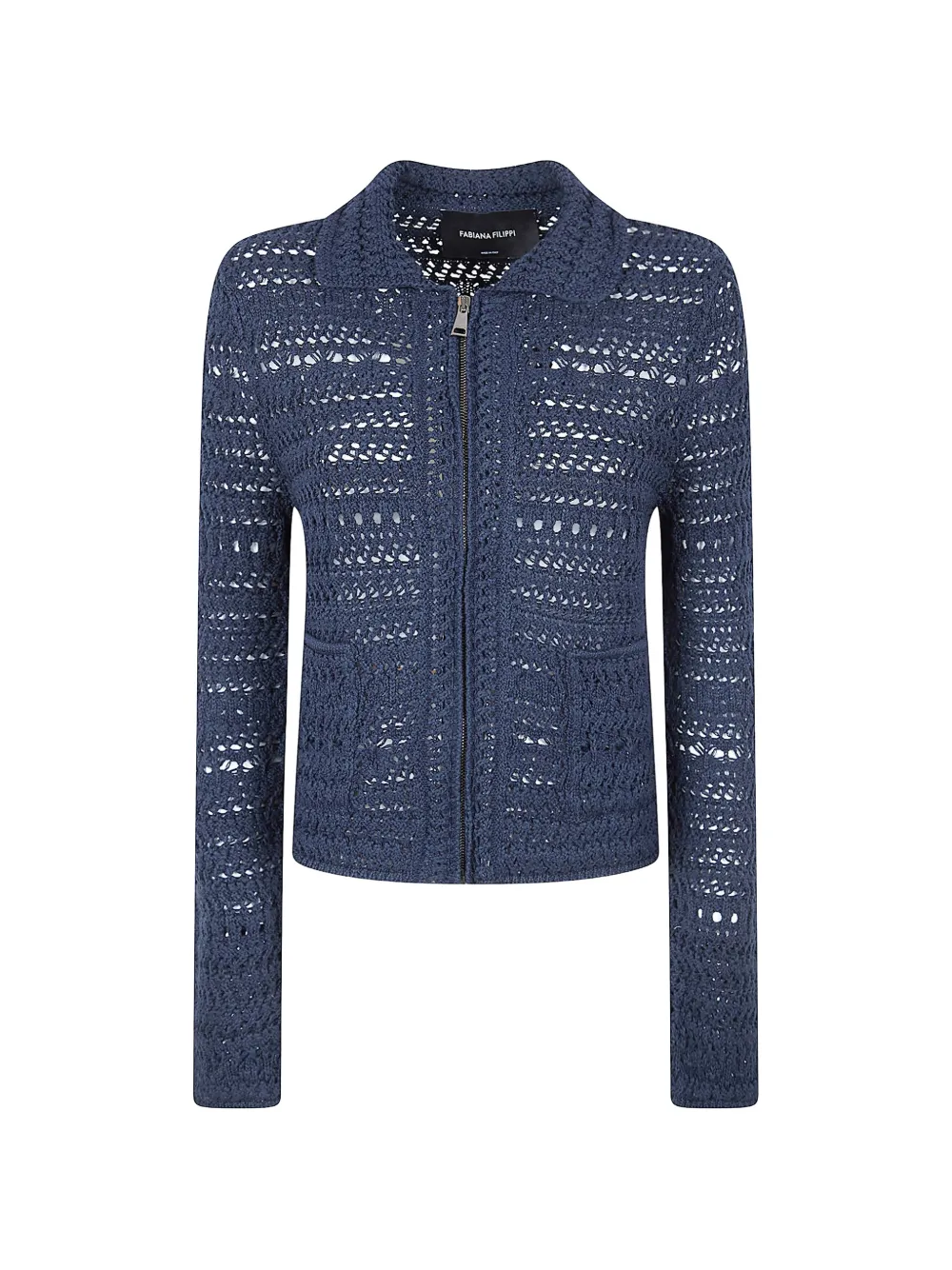 Fabiana Filippi zip-up cardigan - Blu