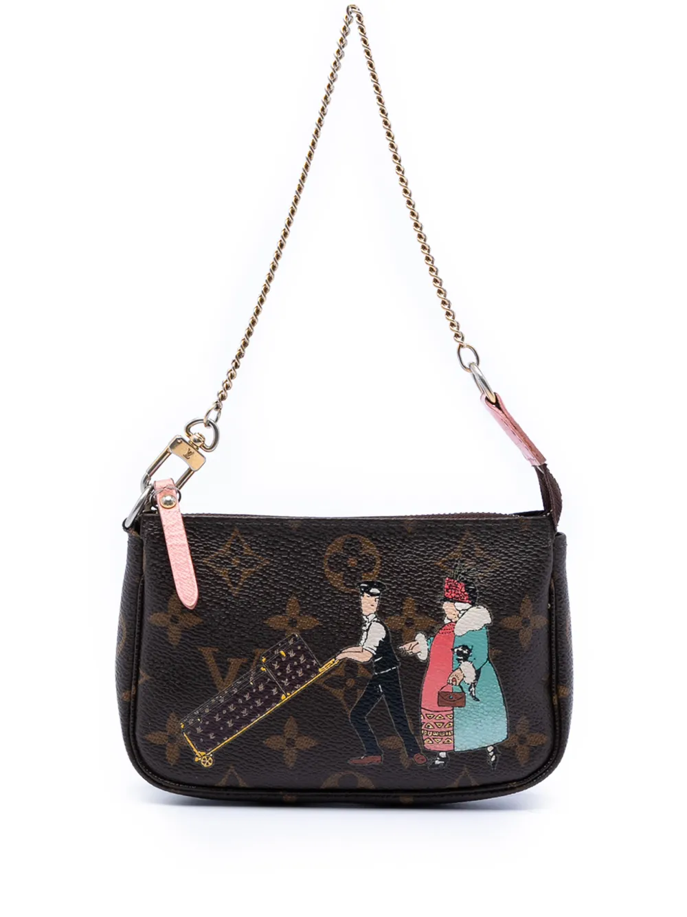 Louis Vuitton Pre-Owned 2011 Monogram Illustre Mini Pochette Accessories handbag - Marrone
