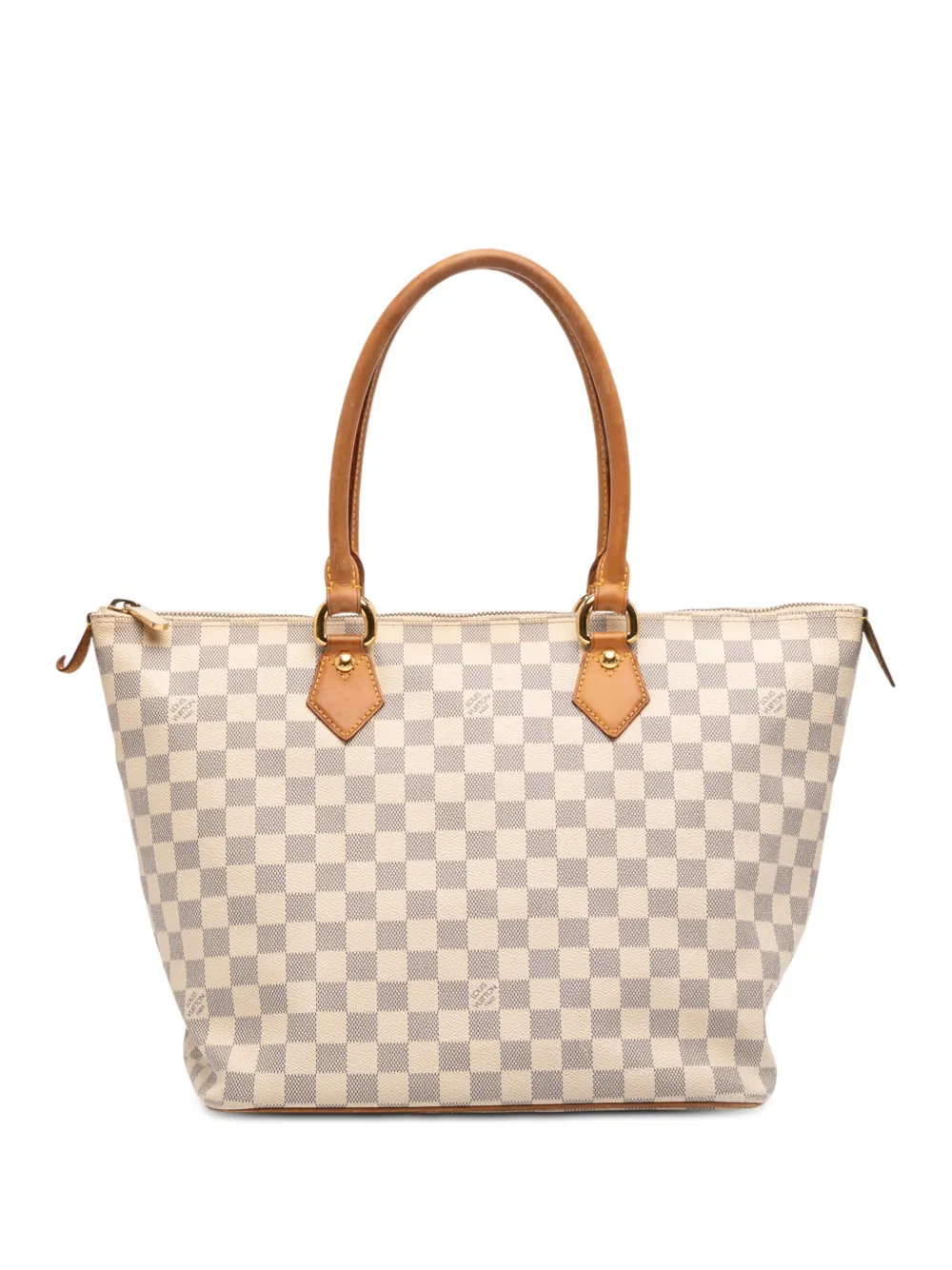Louis Vuitton Pre-Owned 2008 Damier Azur Saleya MM tote bag - Bianco