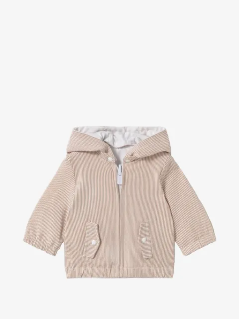 Mayoral striped hooded jacket