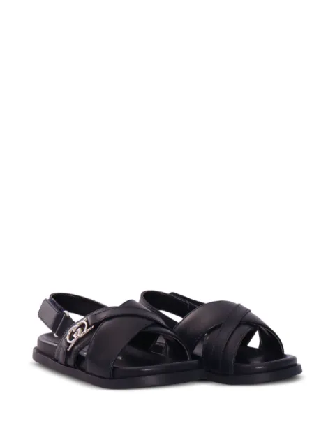 Gucci Kids criss cross leather sandal
