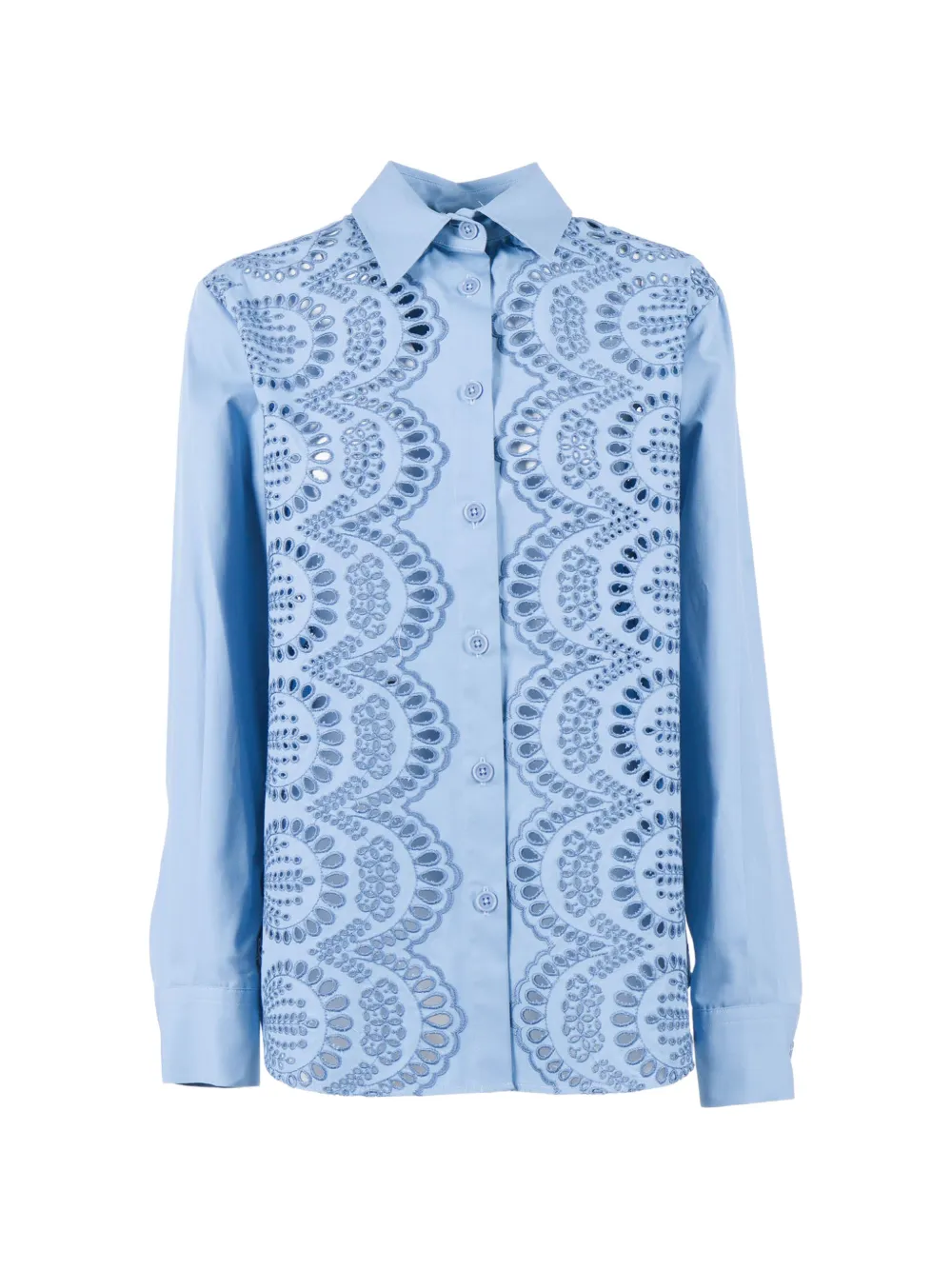 P.A.R.O.S.H. cut-out embellished shirt - Blu