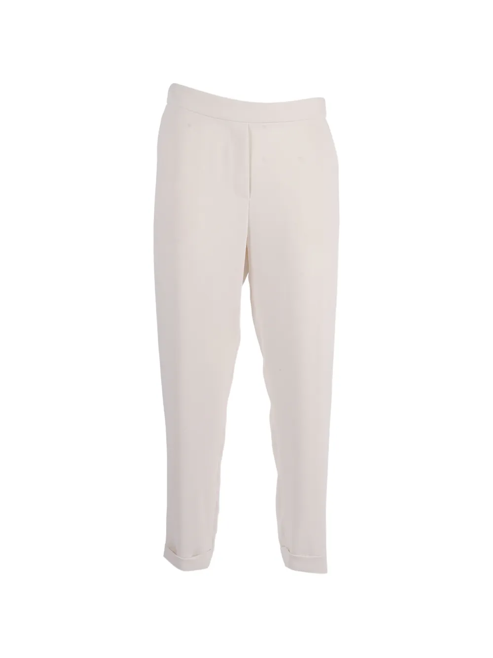 P.A.R.O.S.H. elasticated-waistband turn-up trousers - Toni neutri