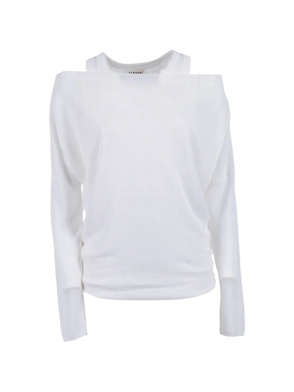 P.A.R.O.S.H. cut-out long-sleeve top - Bianco