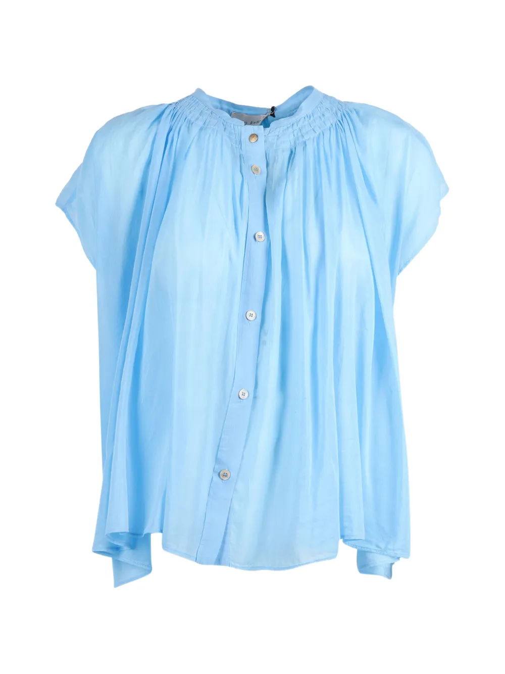 Forte Forte smocked sleeveless shirt - Blu