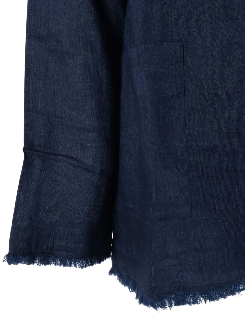  P.a.r.o.s.h. Frayed-edge Jacket - Blue 