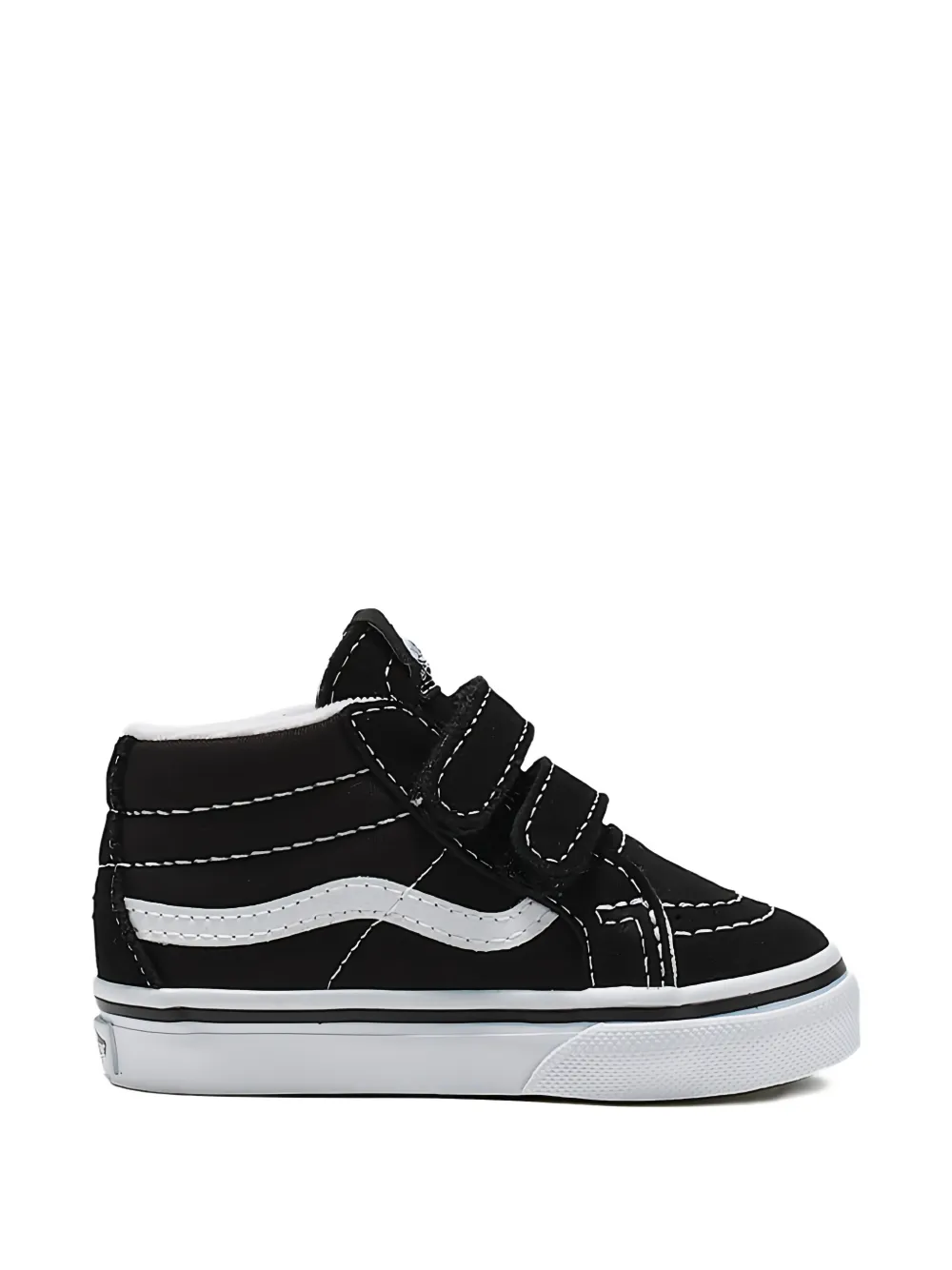 Vans Kids Sk8-Mid Reissue sneakers met streep en klittenband Zwart