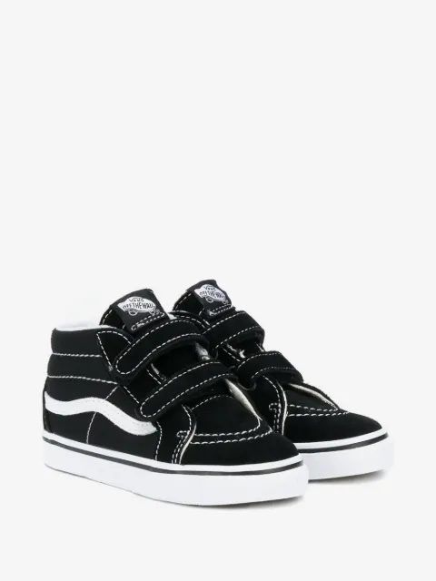 Vans Kids Sk8-Mid Reissue stripe touch-strap sneakers