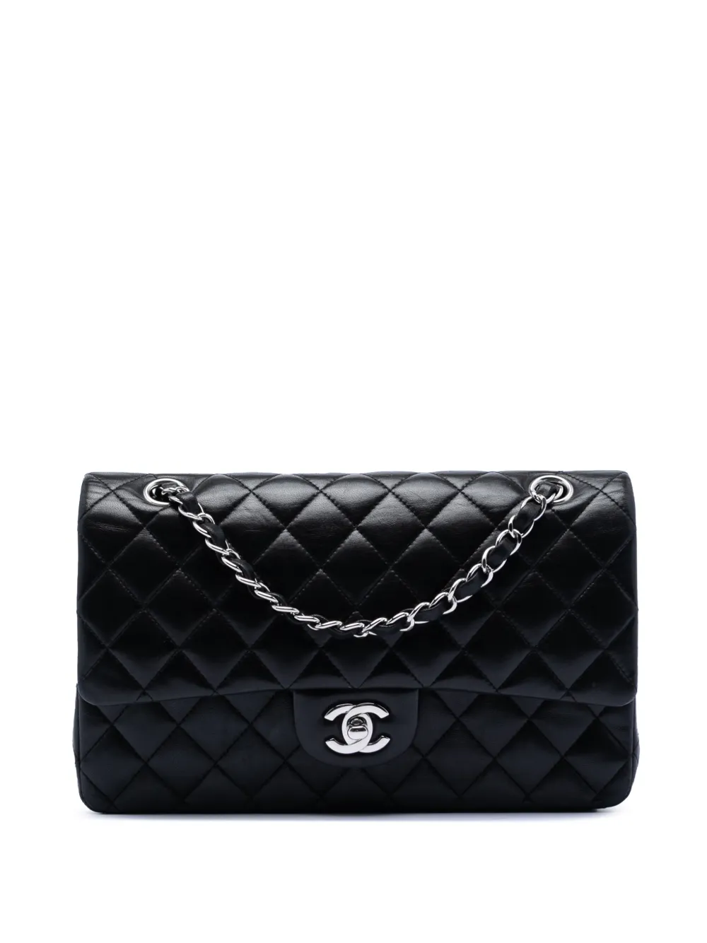 CHANEL Pre-Owned 2010-2011 Medium Classic Lambskin Double Flap shoulder bag - Nero