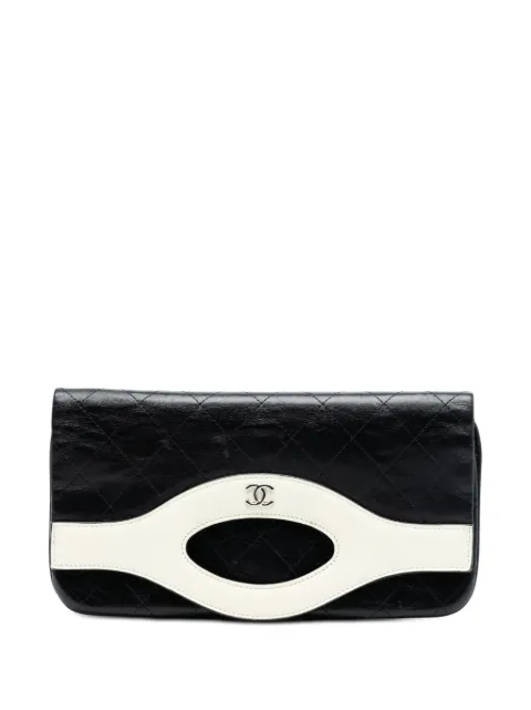 CHANEL Pre-Owned маленький клатч Bicolor Aged Calfskin 31 (2019 год)