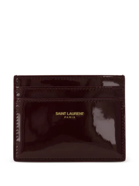 Saint Laurent 로고 스탬프 카드홀더