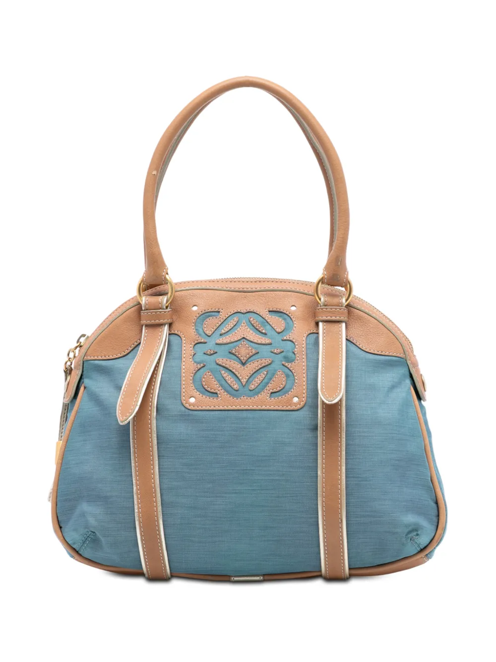 Loewe Pre-Owned 2008 Anagram Jacquard Top Handle Bag handbag - Blu