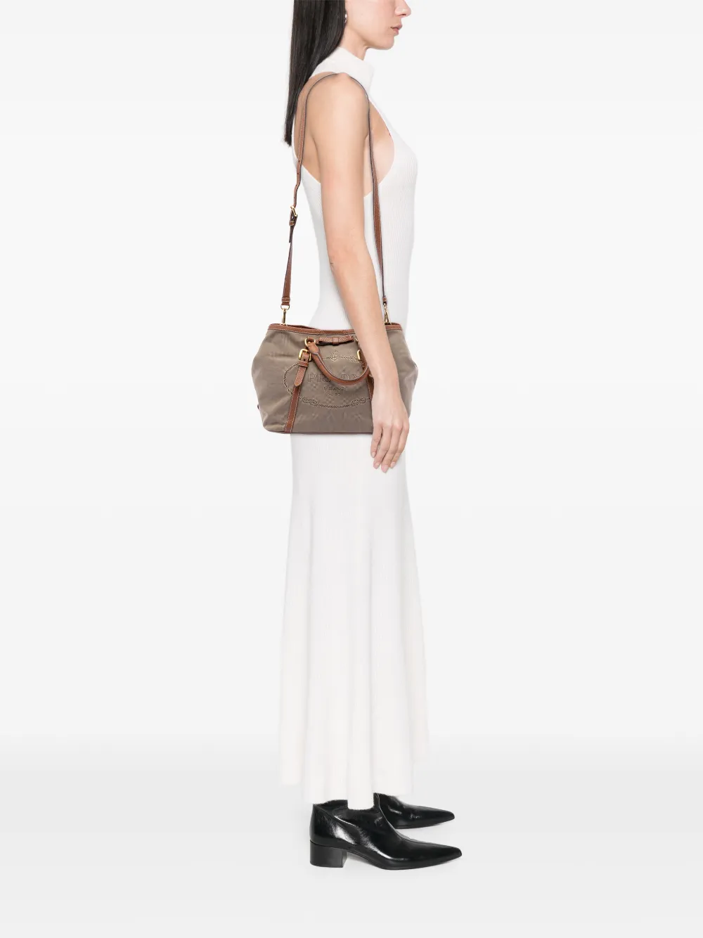 2000-2012 Canvas Canapa Logo Bow Satchel