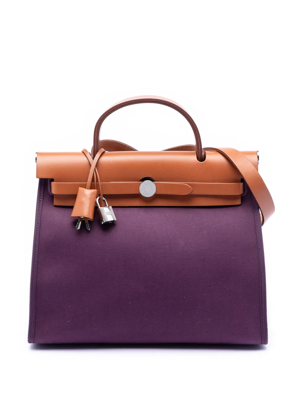 Hermès Pre-Owned 2011 Toile Herbag Zip 31 satchel - Viola
