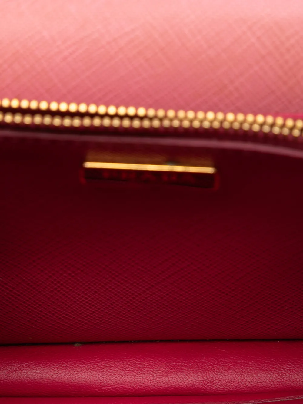 2010-2026 Bicolor Saffiano Lux Wallet On Strap Crossbody Bag