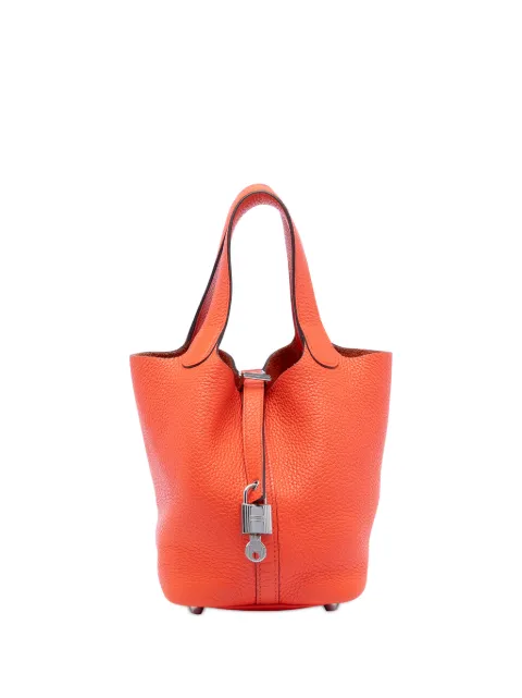 Hermès Pre-Owned Borsa a mano Picotin Lock 18 in pelle Clemence 2015