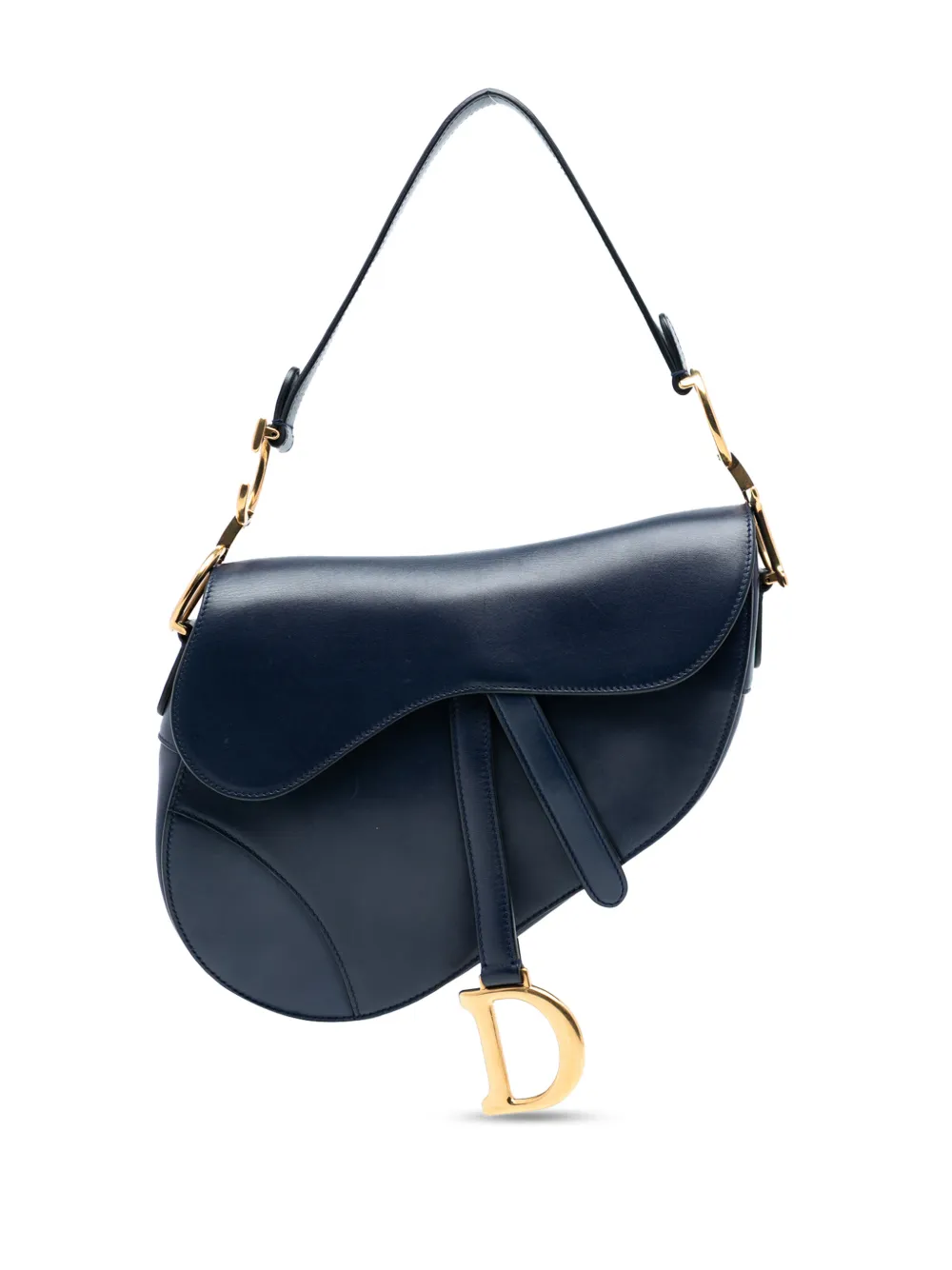 Christian Dior Pre-Owned 2018 Leather Saddle Bag shoulder bag - Blu