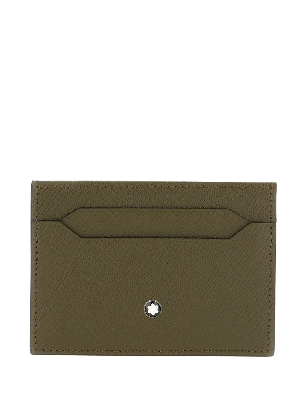 Montblanc military leather card holder - Verde