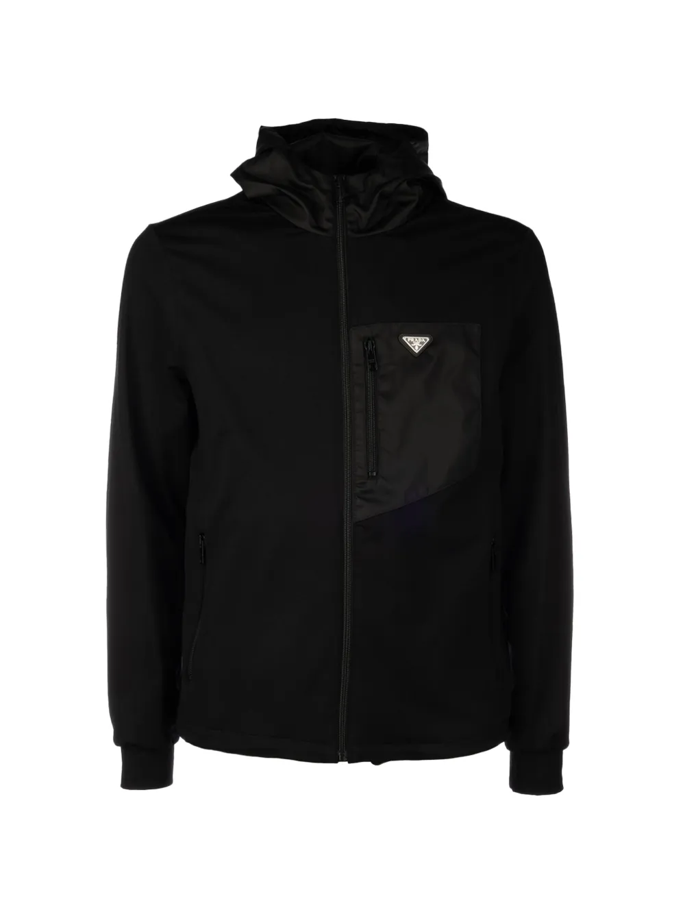 Prada hooded pocket sweatshirt - Nero
