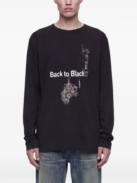 Yohji Yamamoto graphic long-sleeve T-shirt