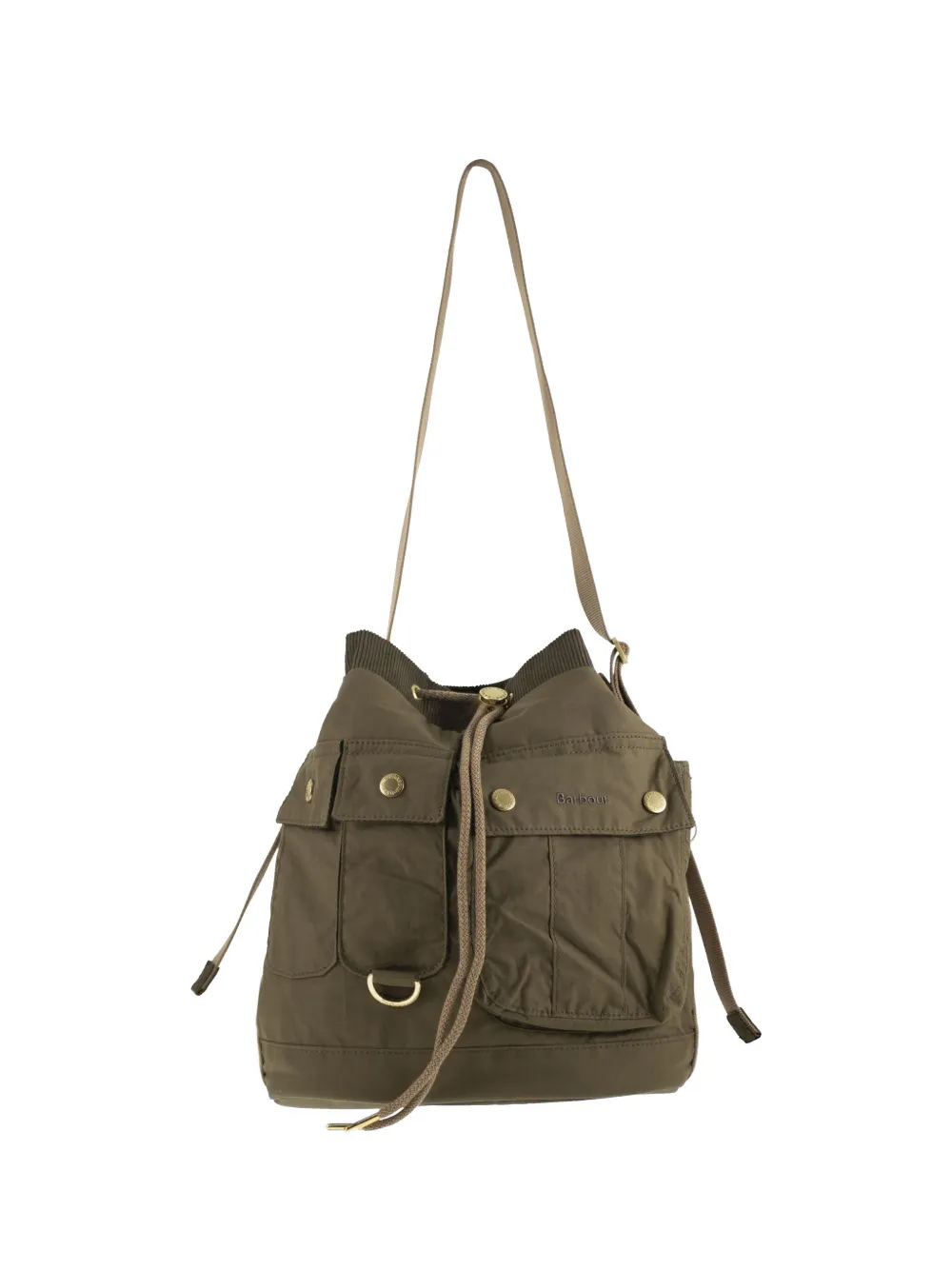 Barbour Mia drawstring bucket bag - Verde