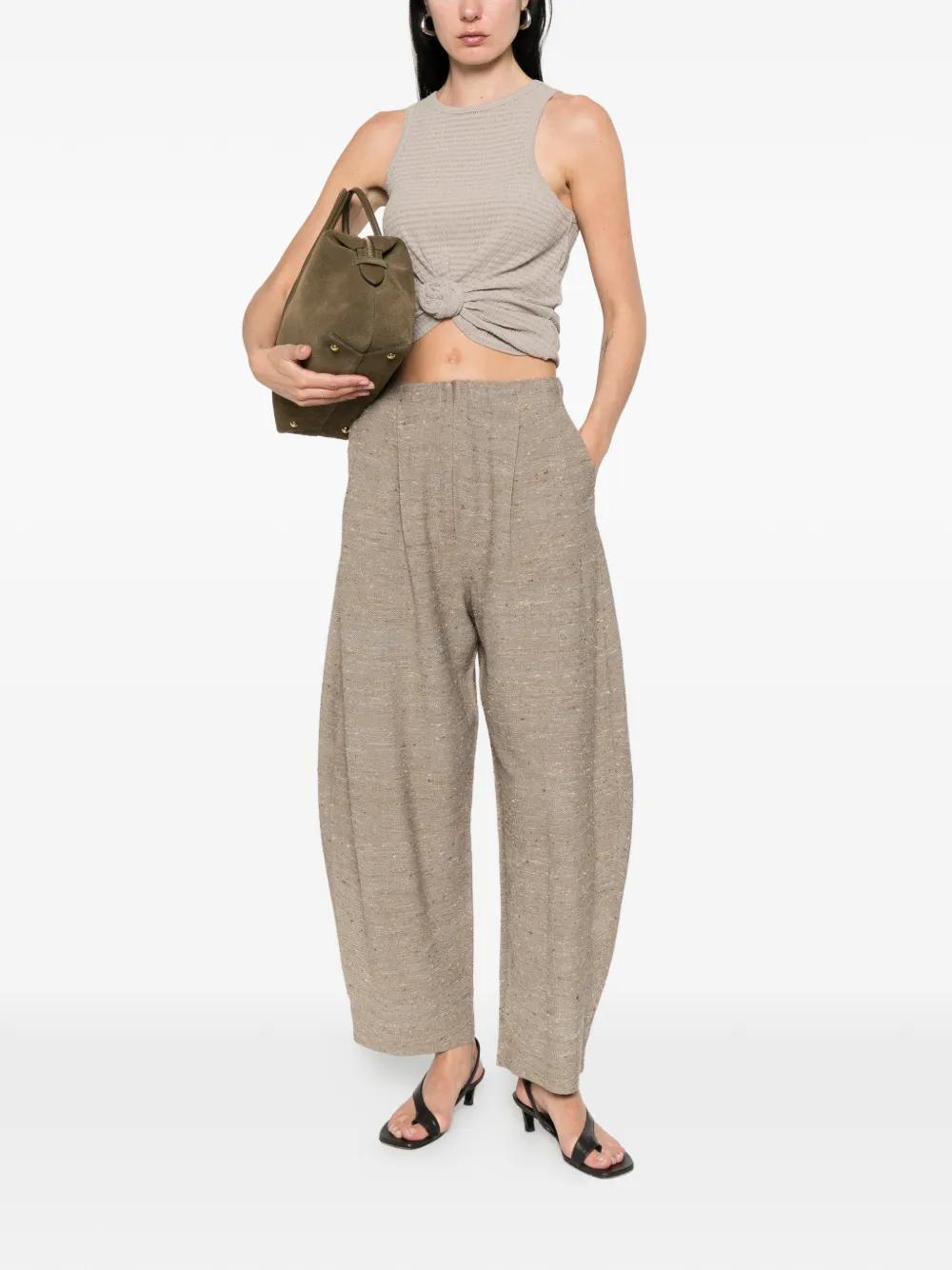  Boboutic Cropped Trousers - Neutrals 