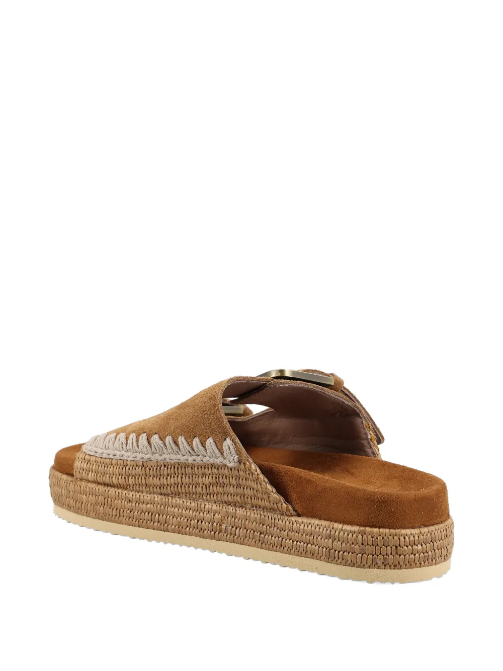 Mou buckle woven sandals Bruin