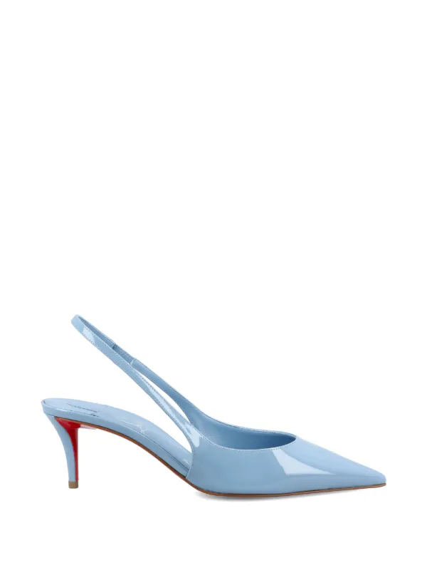 Christianlouboutinシンプルパンプス　37.5 ブルー Christian Louboutin Miss Z スリングバック パンプス | ブルー