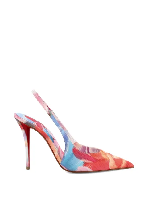 Christian Louboutin Miss Z floral slingback pumps