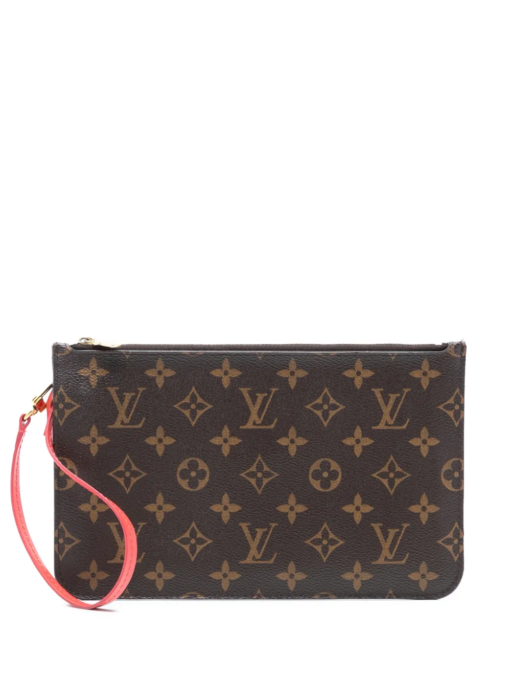 Louis Vuitton Pre-Owned 2015 Monogram Neverfull MM pouch - Marrone