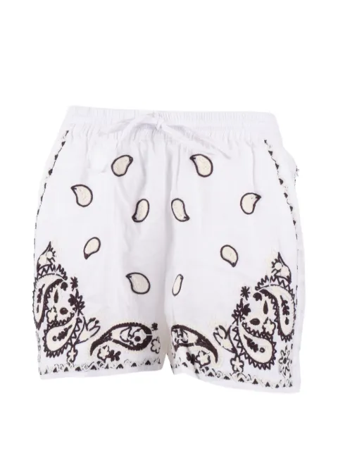 P.A.R.O.S.H. embroidered linen shorts
