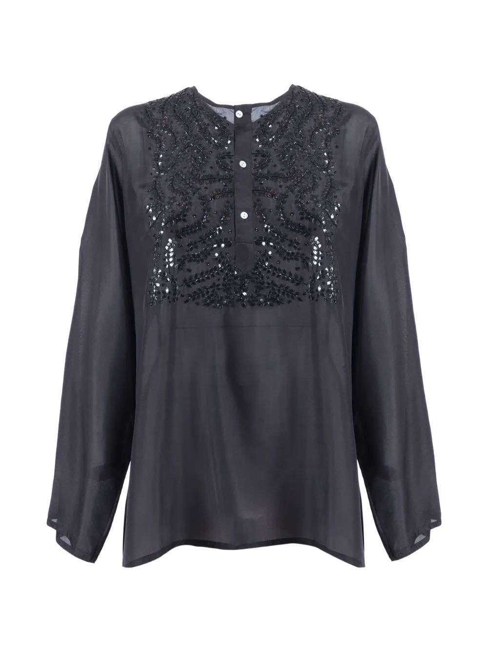 P.A.R.O.S.H. sequin blouse - Nero
