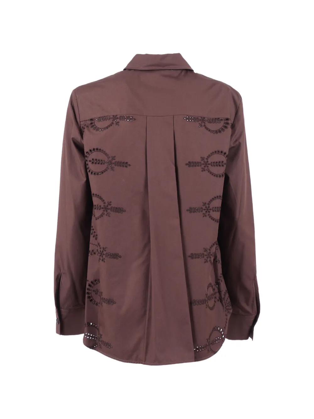 P.A.R.O.S.H. Blouse met applicatie Bruin