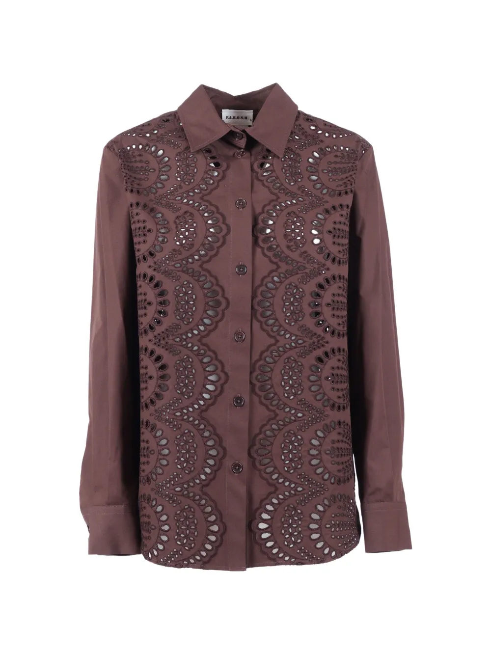 P.A.R.O.S.H. appliqué shirt - Brown