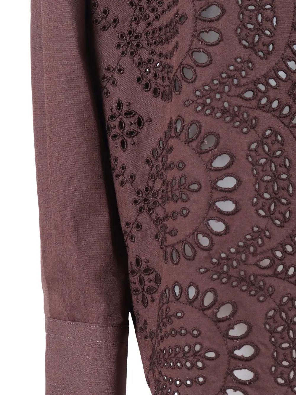P.A.R.O.S.H. Blouse met applicatie Bruin