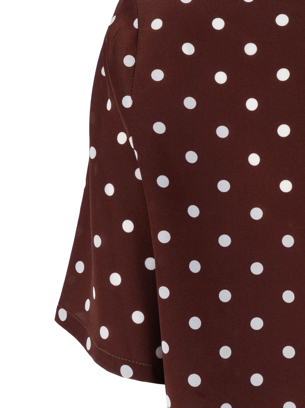  P.a.r.o.s.h. Polka Dot Blouse - Brown 
