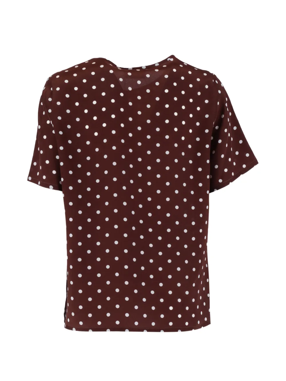  P.a.r.o.s.h. Polka Dot Blouse - Brown 