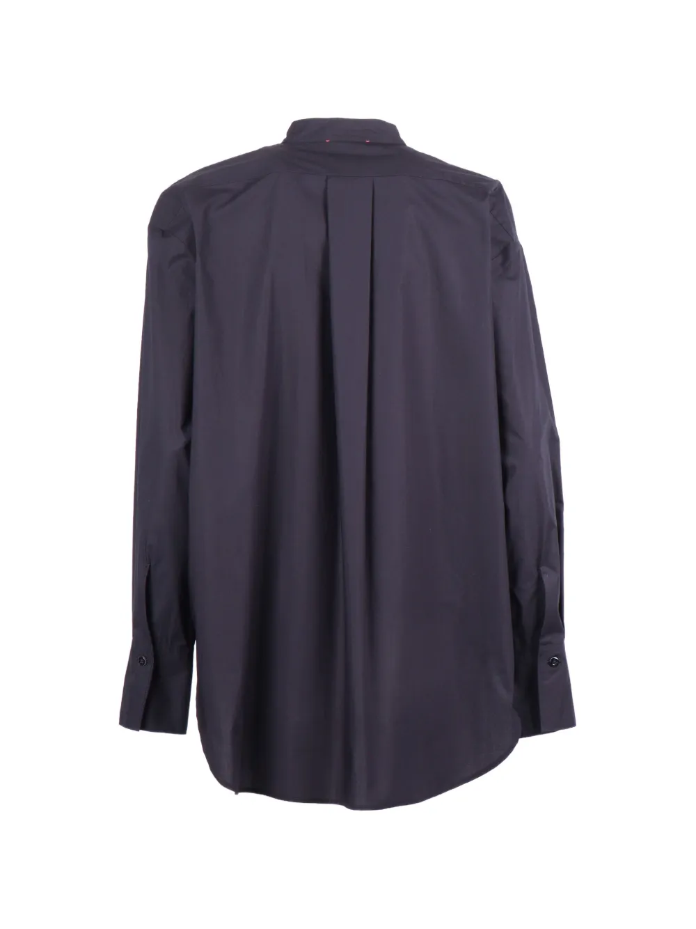 Forte Les Fleurs popeline blouse met borduurwerk Blauw