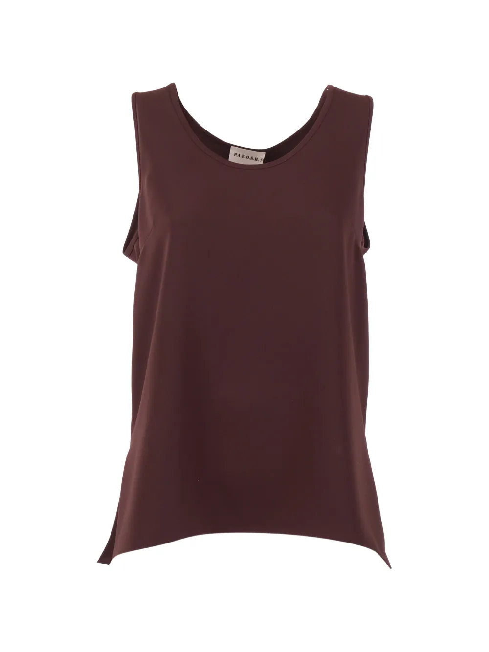 P.A.R.O.S.H. scoop-neck top - Braun