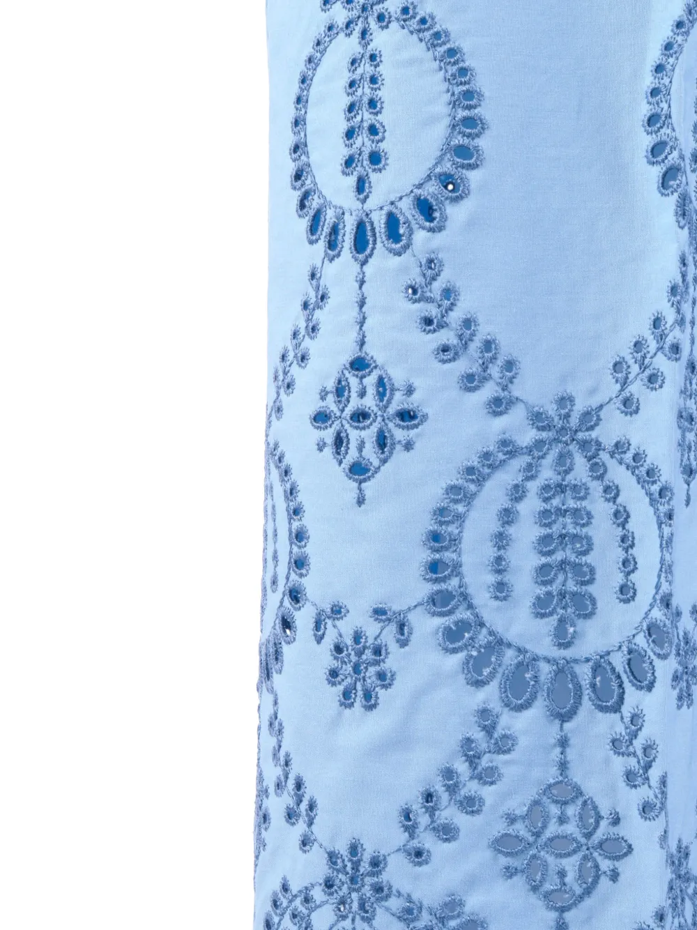  P.a.r.o.s.h. Drawstring Embroidered Trousers - Blue 