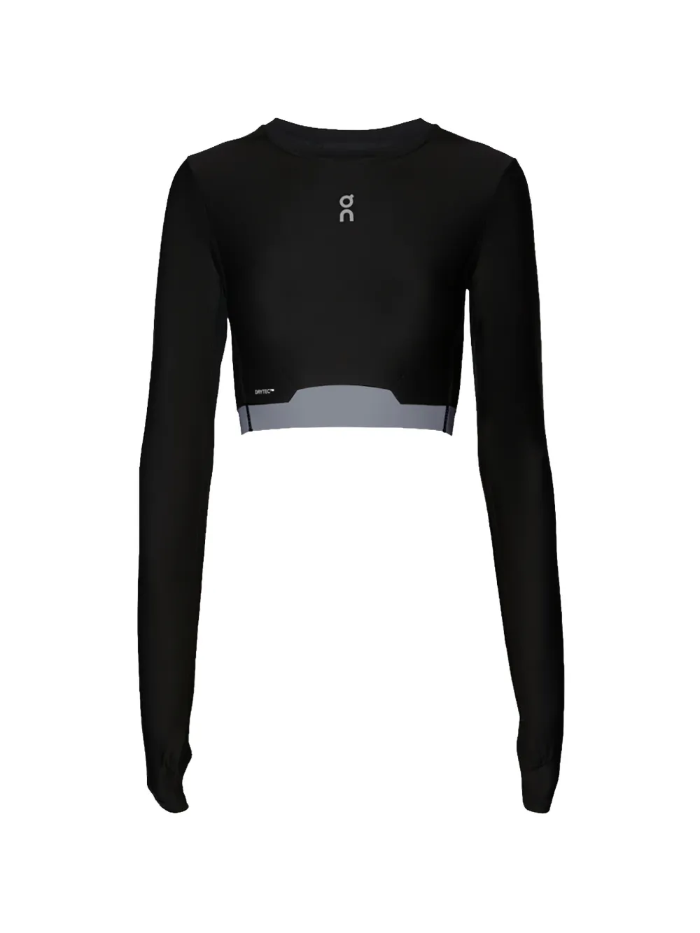 On Train cropped top - Nero