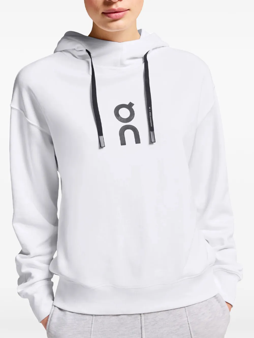  On Club Drawstring Hoodie - White 
