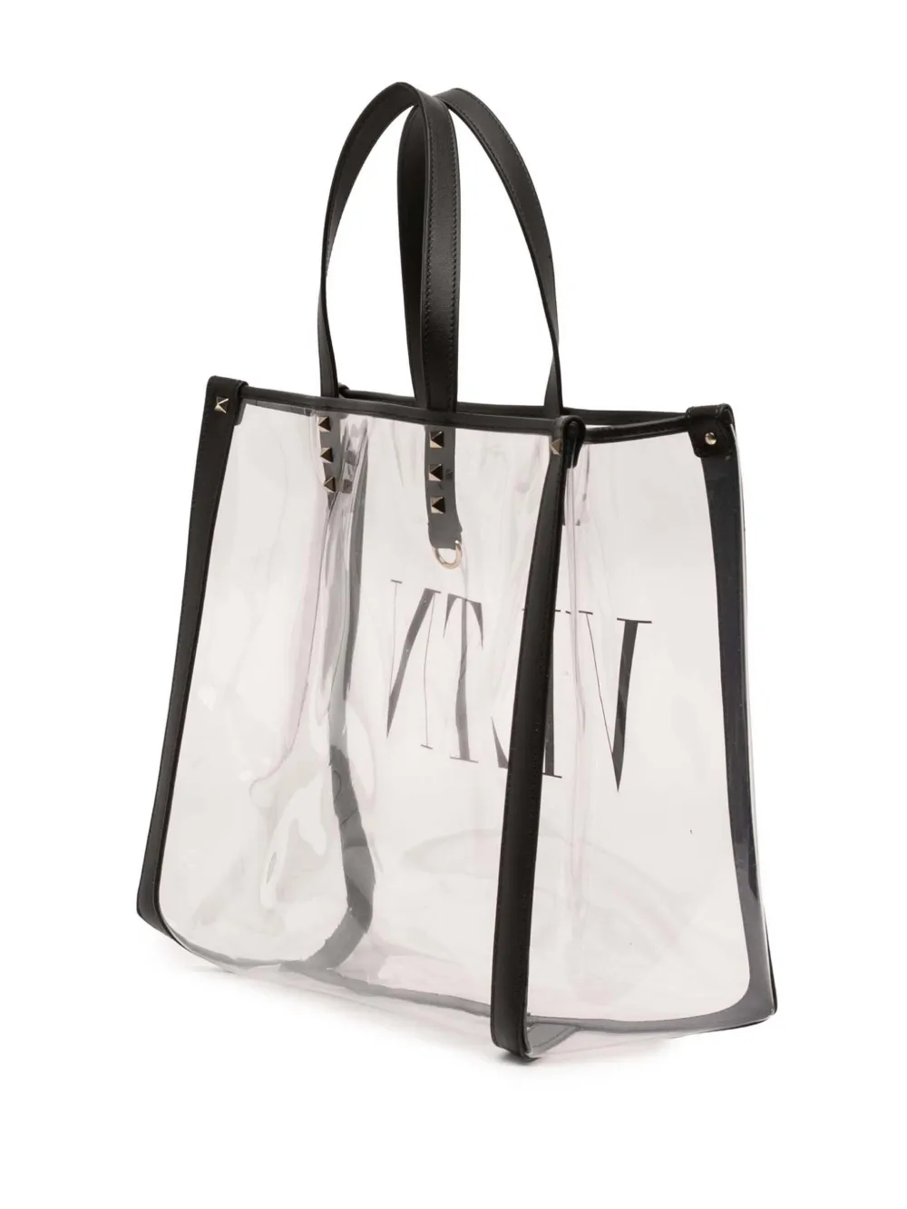 Valentino Garavani Pre-Owned 2000-2025 PVC VLTN Tote Bag | Black