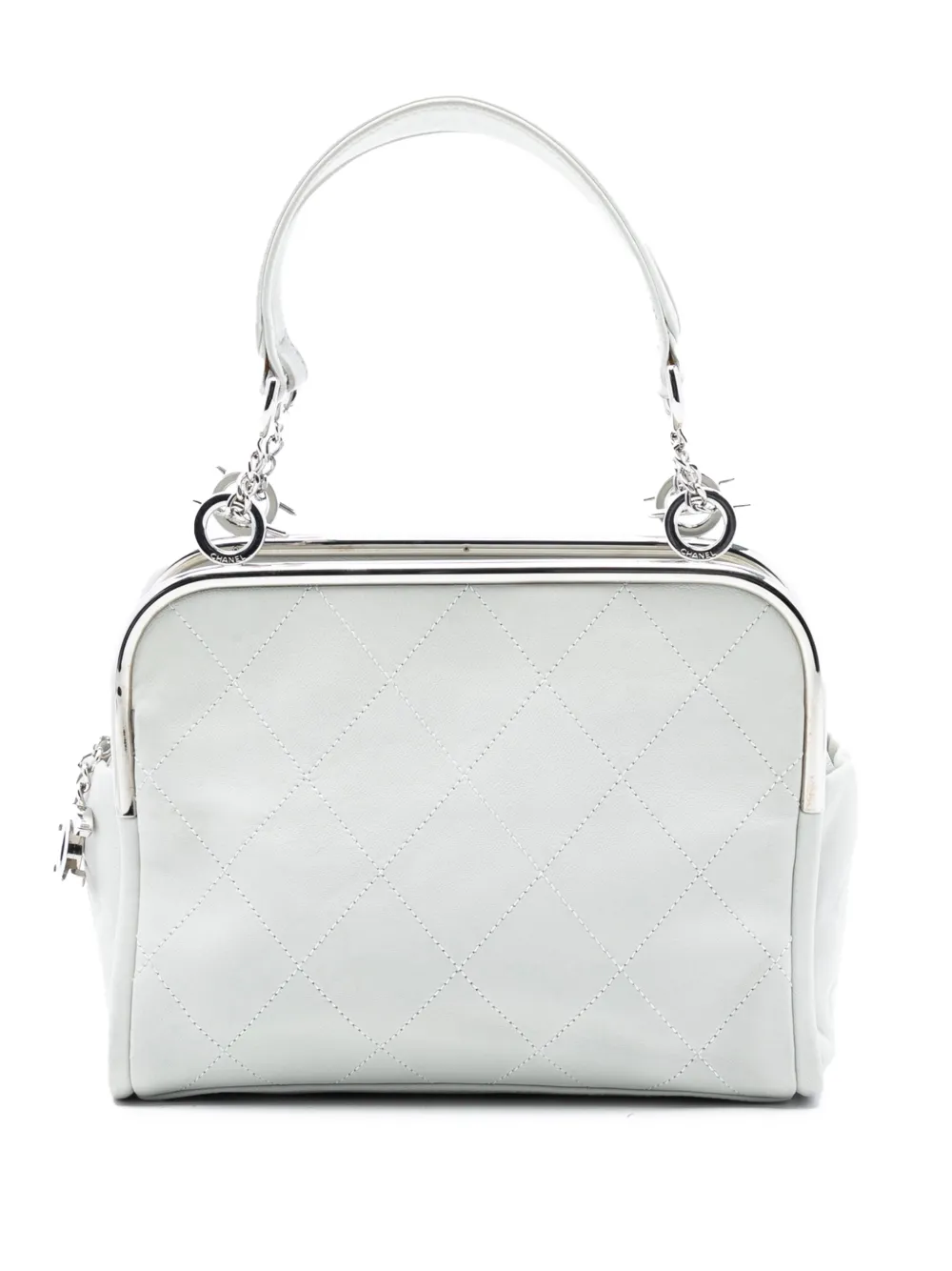 CHANEL Pre-Owned 2005-2006 Lambskin Ultimate Soft Frame handbag - Bianco