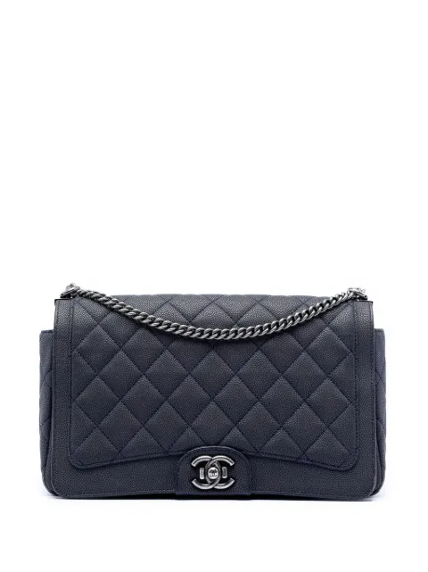 CHANEL Pre-Owned 2016-2017 Large Washed Caviar Turn Around Ligne Flap shoulder bag