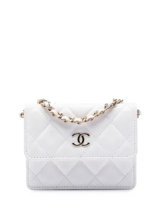 お値下げ！CHANEL キルティング ケース ホワイト CHANEL Pre-Owned 2021 マイ シャネル レディ キルティング カード